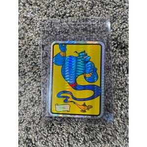 Vintage Disney Aladdin Genie Holographic Prism Sticker Kodak Paper 90s